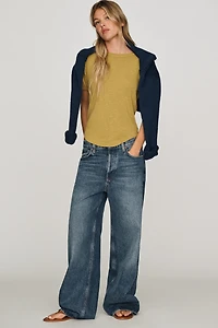 Pilcro Cotton Puff-Sleeve Tee