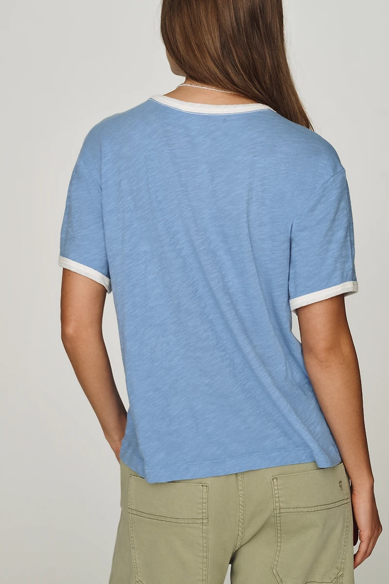 Pilcro Cotton Heritage Ringer Tee