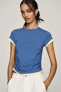 By Anthropologie Evan Cinched Baby Tee