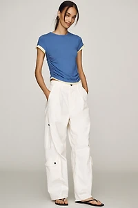 By Anthropologie Evan Cinched Baby Tee