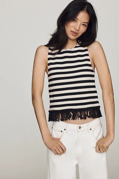 Maeve Fringe-Hem Tank