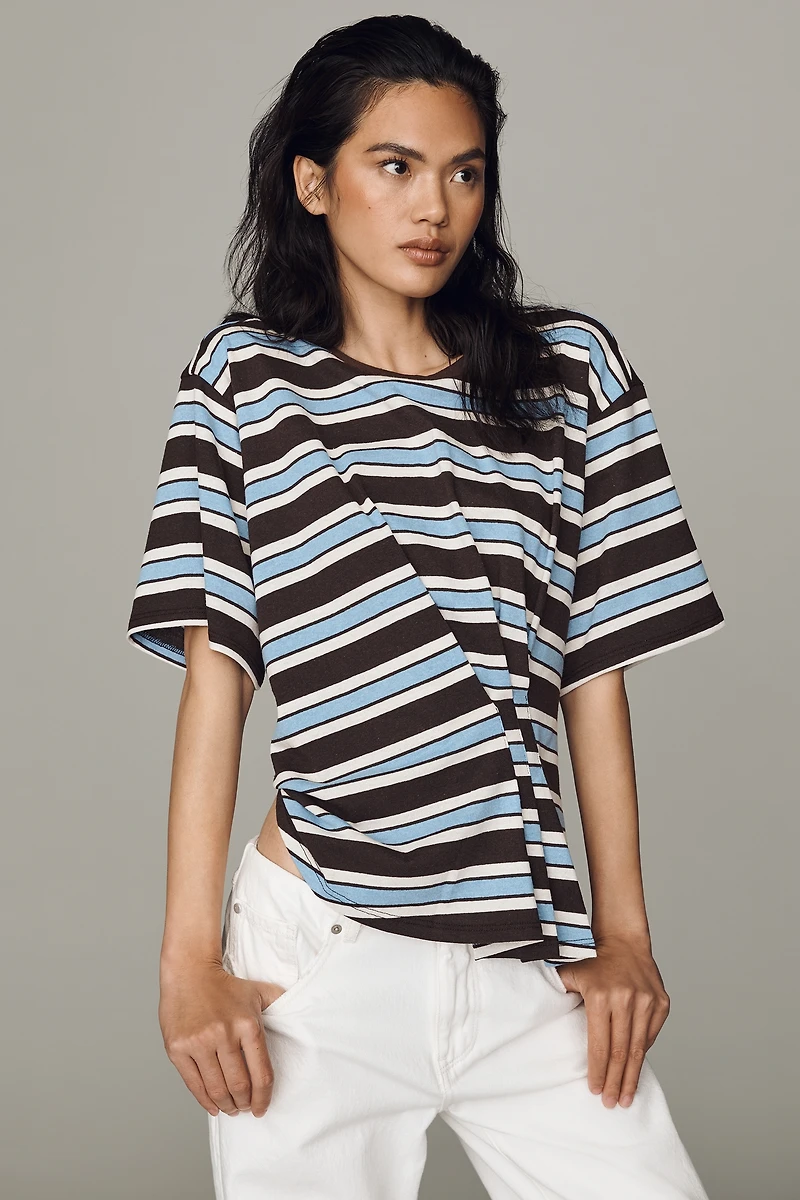 Pilcro Pleated Waist Tee