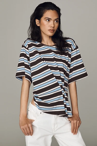 Pilcro Pleated Waist Tee