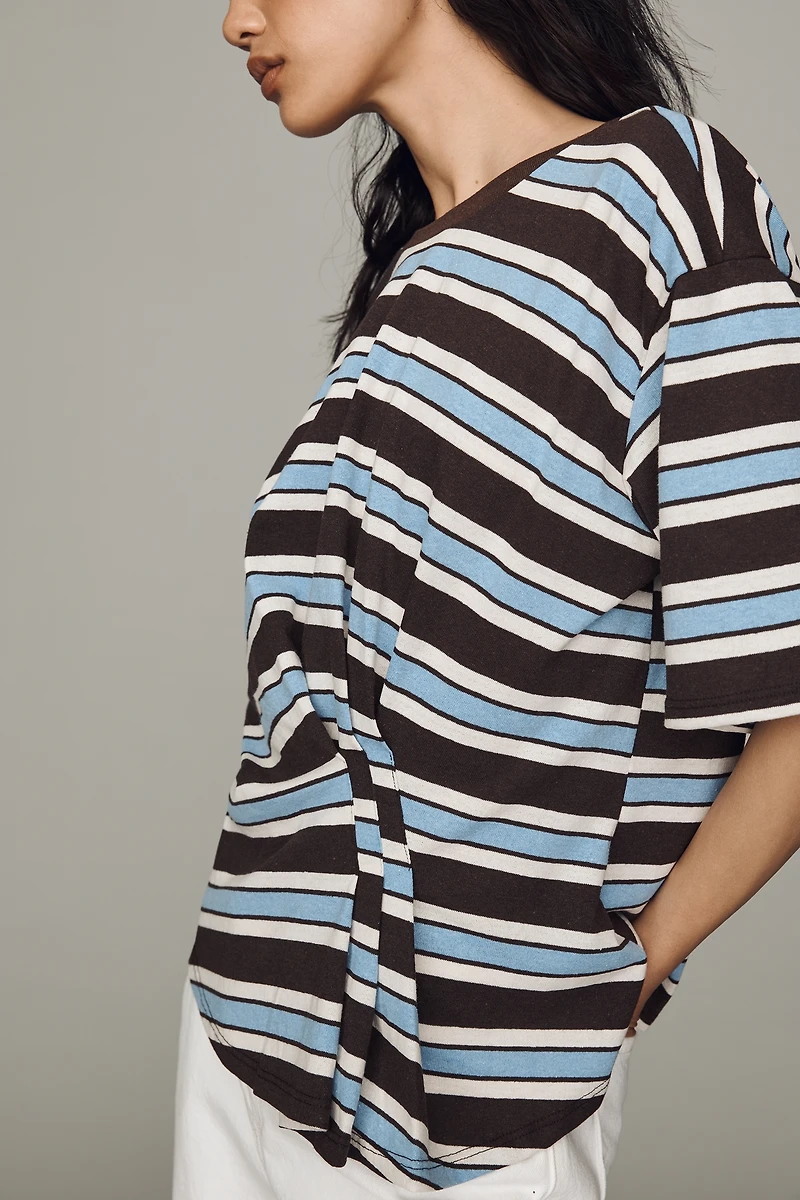 Pilcro Pleated Waist Tee