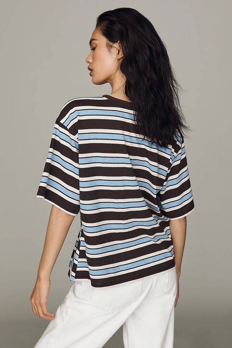 Pilcro Pleated Waist Tee