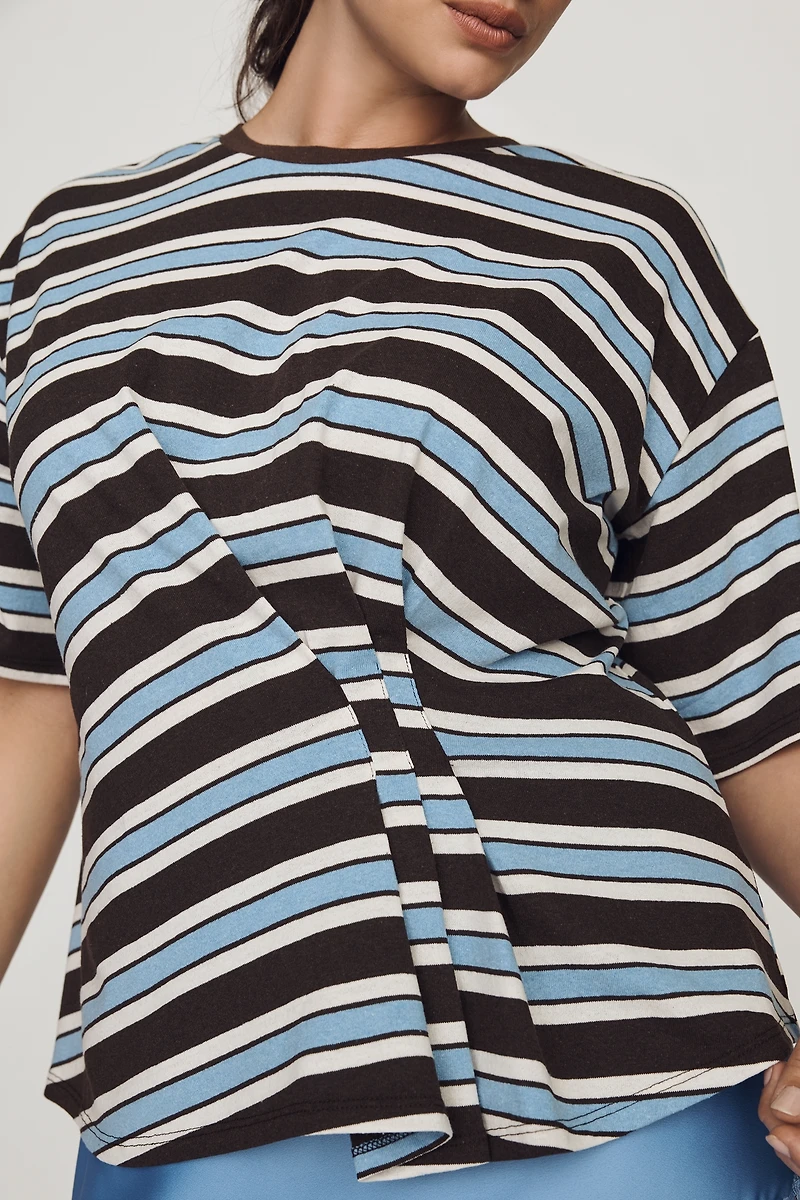 Pilcro Pleated Waist Tee