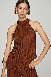Maeve Asymmetric Mock-Neck Tank