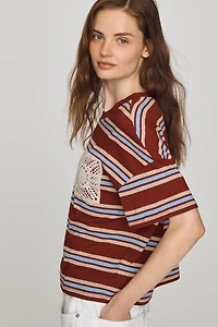 Pilcro Crochet Pocket Tee
