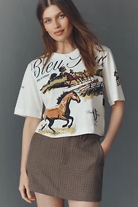 The Corey Short-Sleeve Boxy Tee by Maeve: Printed Souvenir Edition