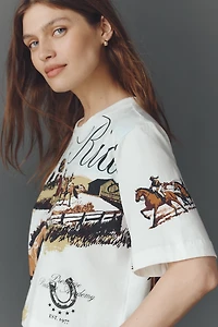 The Corey Short-Sleeve Boxy Tee by Maeve: Printed Souvenir Edition
