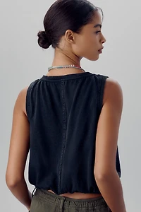 Pilcro V-Neck Bubble Muscle Tank