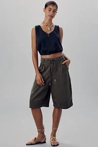 Pilcro V-Neck Bubble Muscle Tank