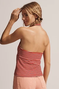 Pilcro High Tide Halter V-Neck Top