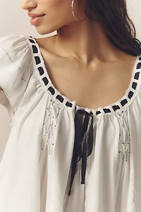 By Anthropologie Cotton Swing Blouse