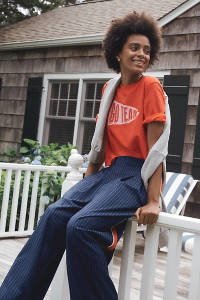 The Corey Short-Sleeve Game Day Boxy Tee by Maeve
