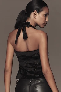 Maeve Burnout Halter Top