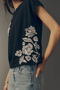 By Anthropologie Embroidered Topanga Tee