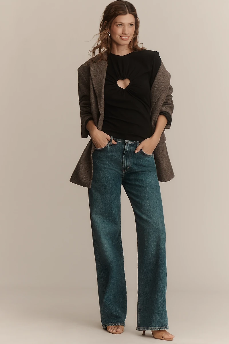 By Anthropologie Heart Cutout Tee