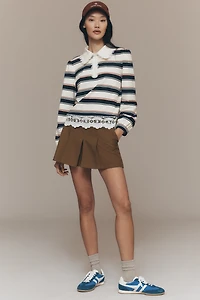 & Layered Lace Rugby Top