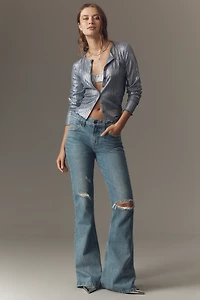 The Andie Shimmer Ribbed Cardigan by Pilcro