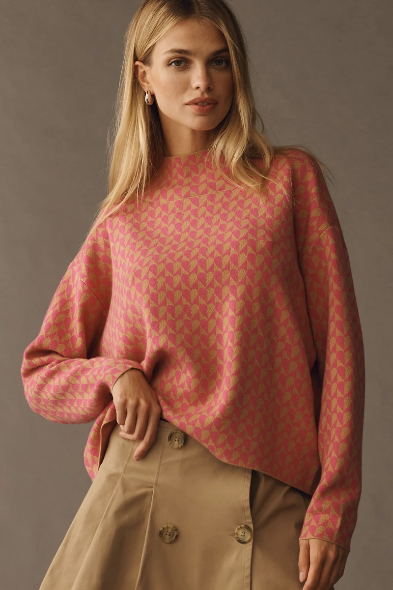The Carys Mock-Neck Sweater by Maeve