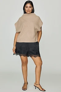 Enza Cashmere Poncho Sweater Vest