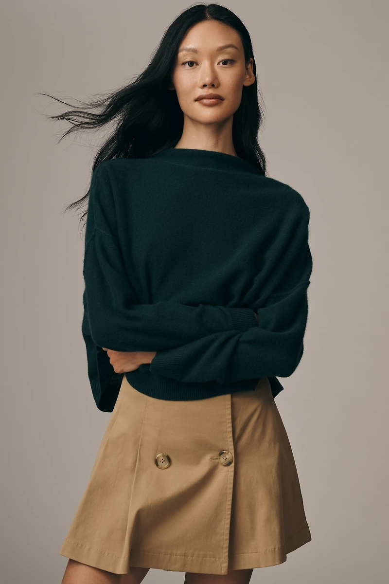 The Alani Cashmere Mock-Neck Sweater by Pilcro