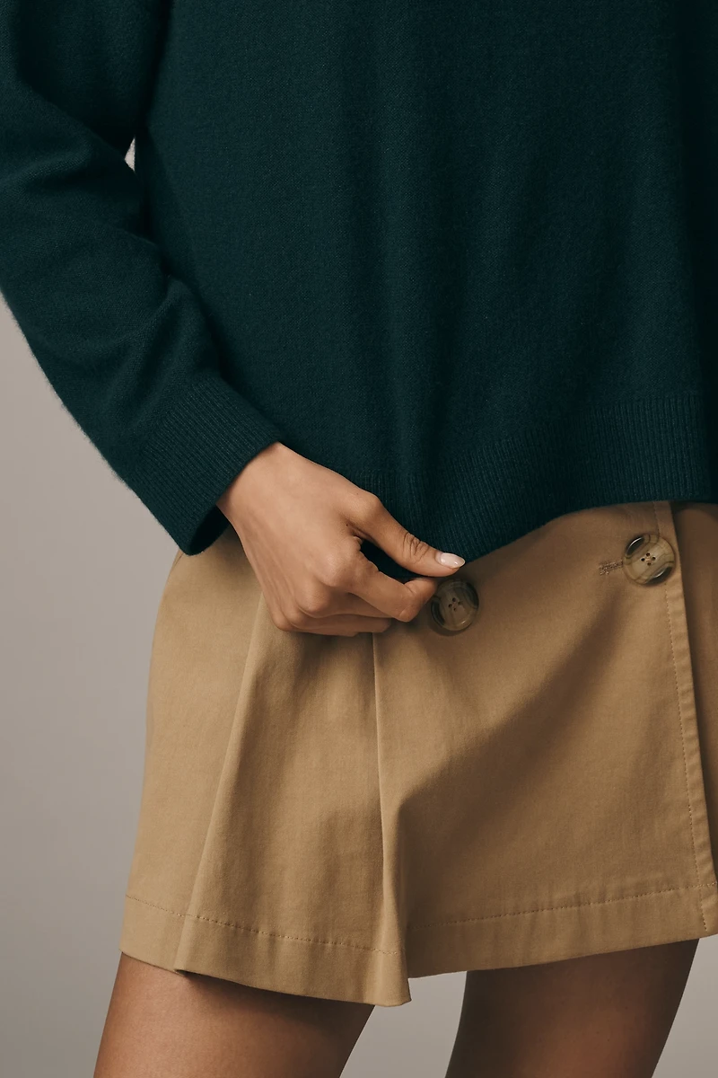 The Alani Cashmere Mock-Neck Sweater by Pilcro