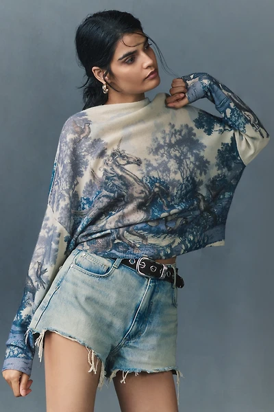 The Alani Cashmere Mock-Neck Sweater by Pilcro