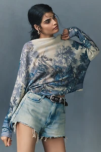 The Alani Cashmere Mock-Neck Sweater by Pilcro