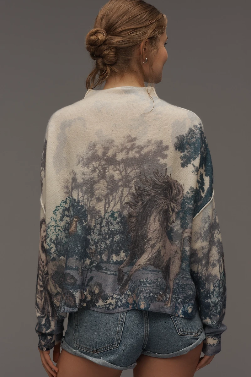 The Alani Cashmere Mock-Neck Sweater by Pilcro