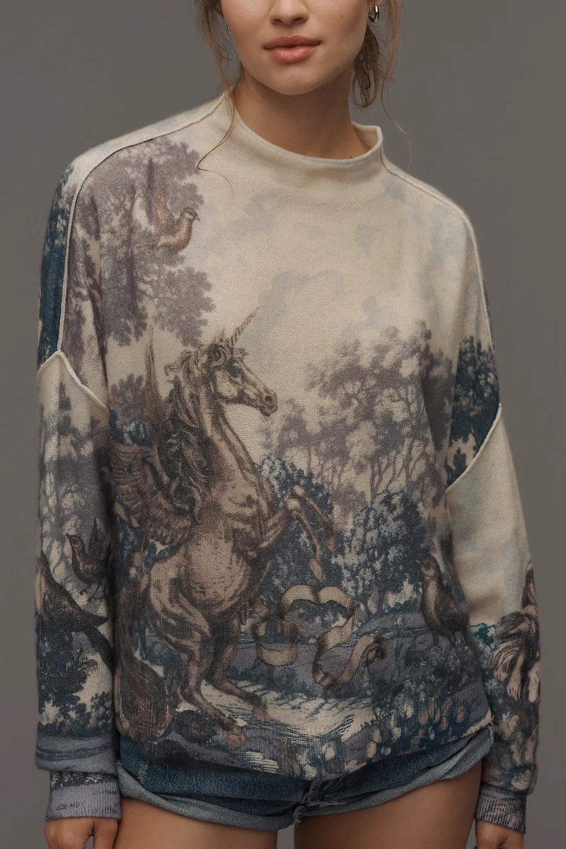 The Alani Cashmere Mock-Neck Sweater by Pilcro