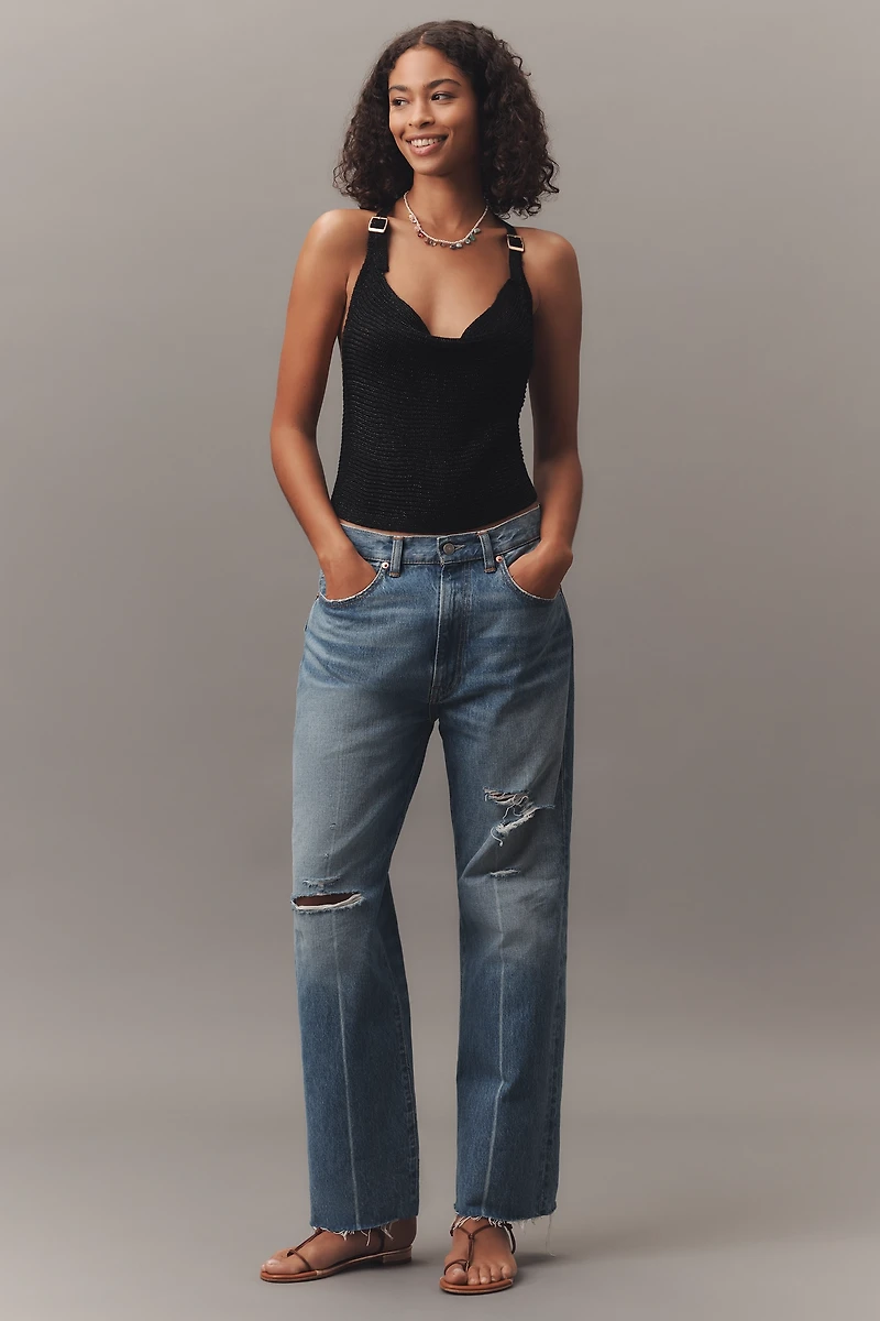 By Anthropologie Cowl-Neck Buckle Sweater Tank