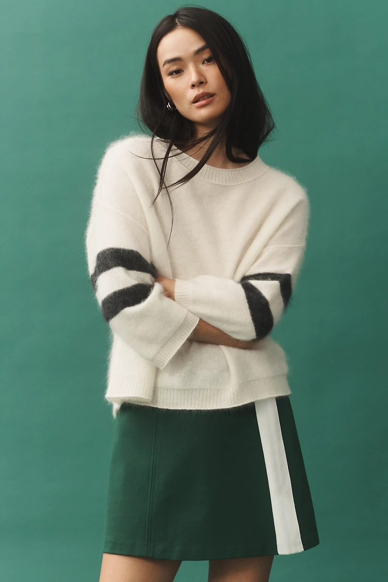 Pilcro Brushed Cashmere Boxy Crop Sweater