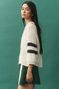 Pilcro Brushed Cashmere Boxy Crop Sweater