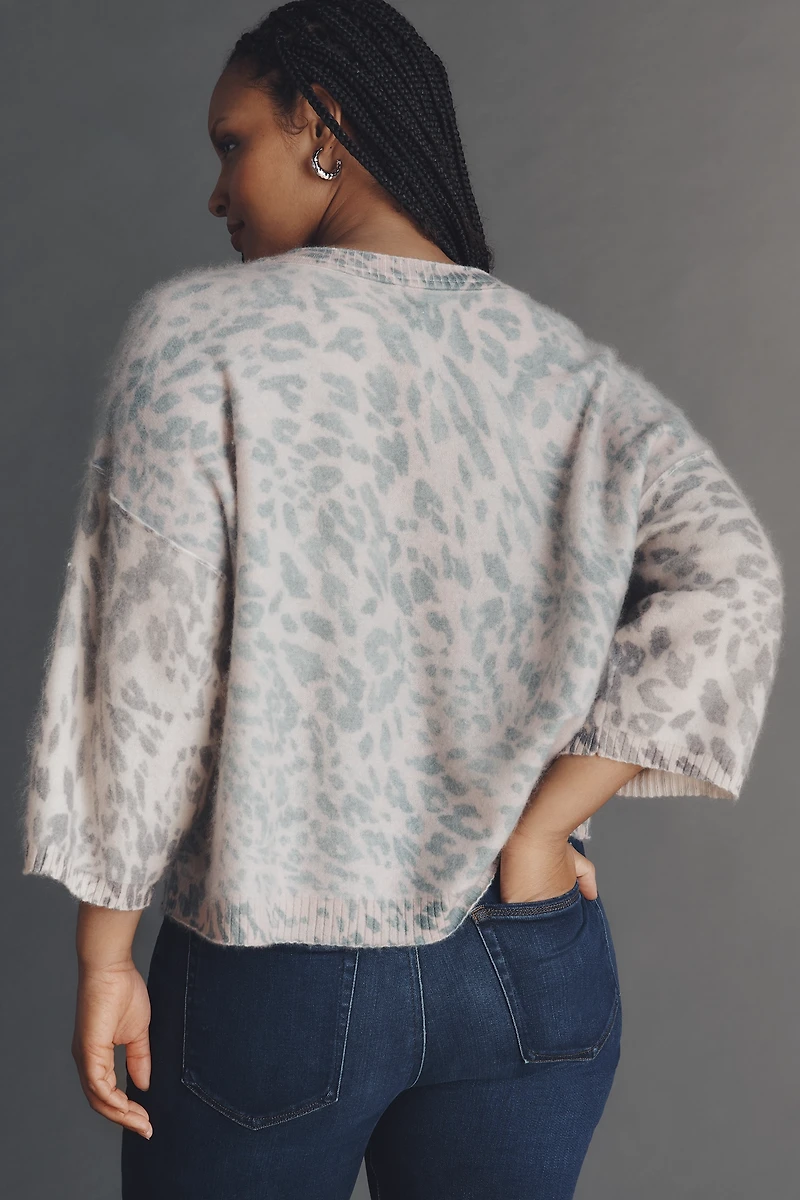 Pilcro Brushed Cashmere Boxy Crop Sweater