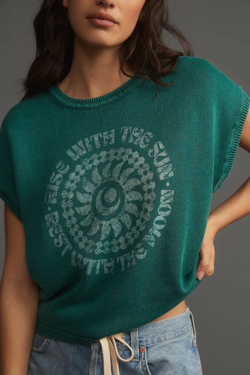 Pilcro Graphic Muscle Sweater Tank