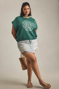 Pilcro Graphic Muscle Sweater Tank