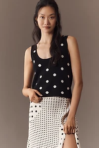 English Factory Polka Dot Sweater Tank