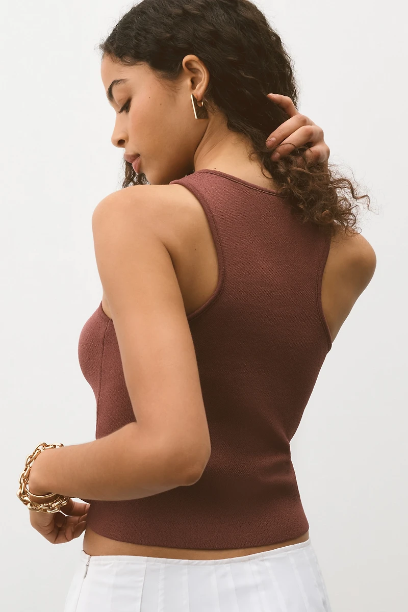 By Anthropologie Cut-In Sweater Tank