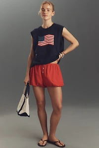 Porridge Crew-Neck Flag Icon Sweater Vest