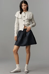Design History Cable-Knit Cape Cardigan Sweater