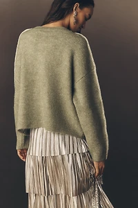 Pilcro Whipstitch Cardigan Sweater