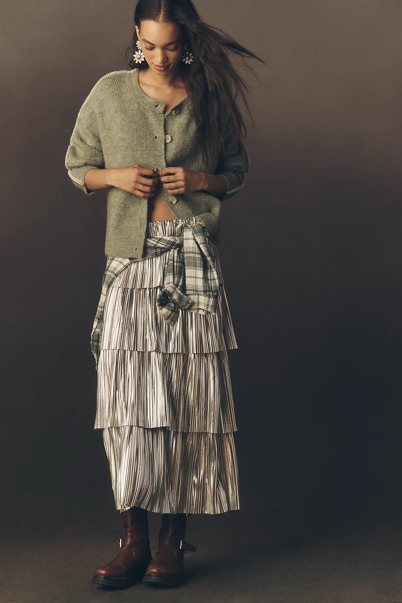 Pilcro Whipstitch Cardigan Sweater