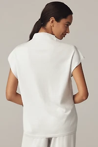 Pilcro Shine Mock-Neck Sweater
