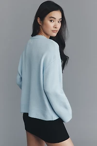 Maeve Crew-Neck Dog Icon Pullover Sweater