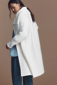 By Anthropologie Collared Longline Cardigan Sweater