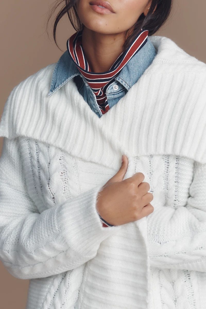 By Anthropologie Collared Longline Cardigan Sweater