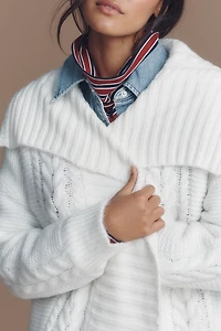 By Anthropologie Collared Longline Cardigan Sweater