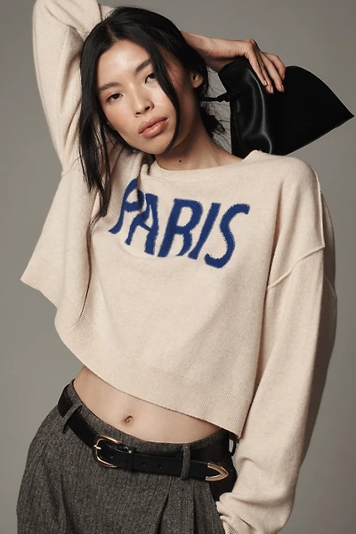 The Alani Cashmere Sweater by Pilcro: Crop Crew-Neck Edition